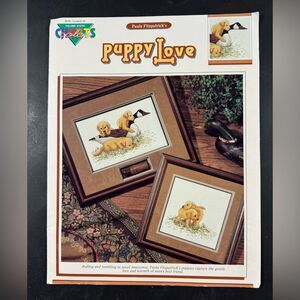 Puppy Love Cross Stitch Pattern Leaflet 10703 Color Charts Paula Fitzpatrick Dog
